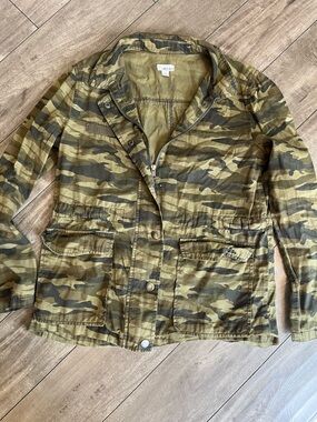 Abound Camo Utility Jacket in Olive and Khaki